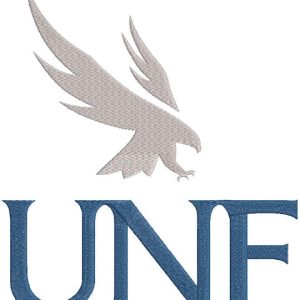 University of North Florida alternative logo embroidery design