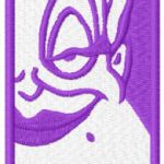 Ursula bookmark embroidery design