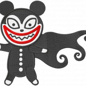 Vampire Teddy embroidery design