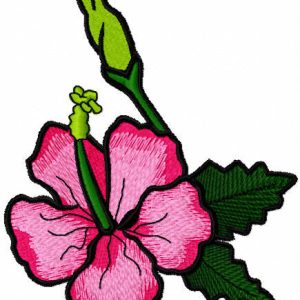 Vintag theme flowers embroidery design