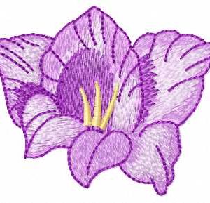 Violet flower 42 embroidery design
