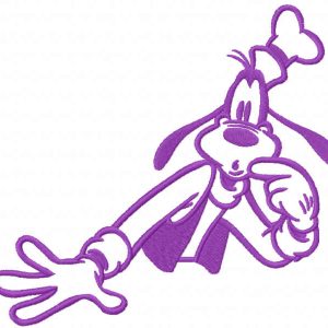 Violet Goofy embroidery design