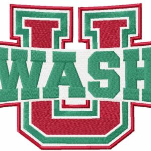 Washington University Bears embroidery design