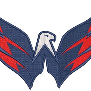 Washington capitals logo eagle embroidery design