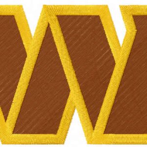 Washington commanders logo embroidery design