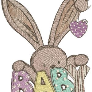 Welcome baby embroidery design