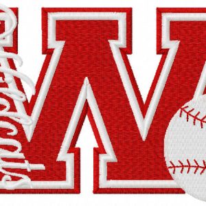 Wildcats logo embroidery design