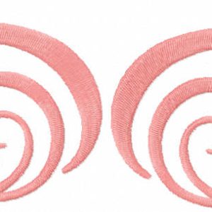 Wings for angel embroidery design