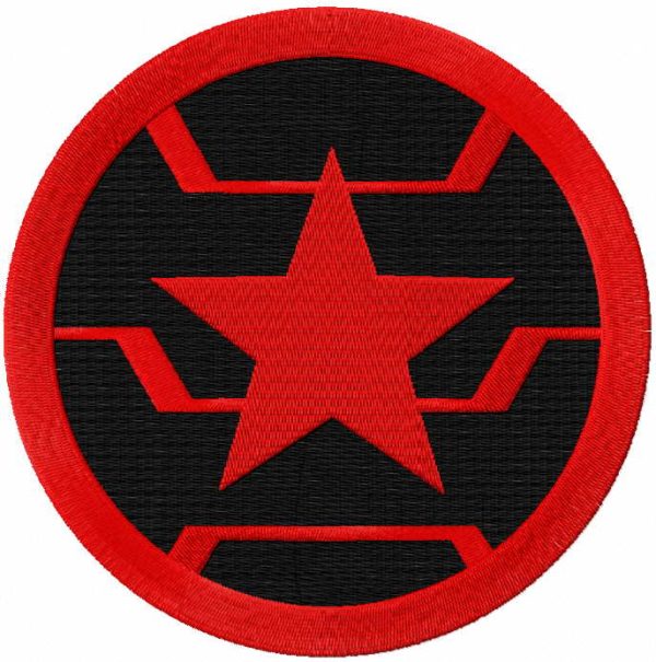 Winter soldier embroidery design