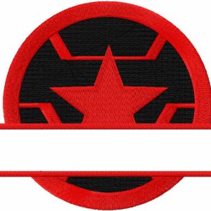Winter soldier monogram embroidery design