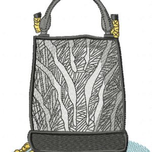 Women's fashion bag embroidery design