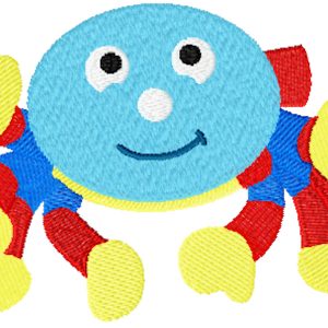 Woolly spider embroidery design