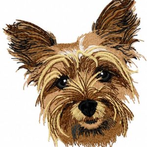 Yorkshire Terrier Dog embroidery design