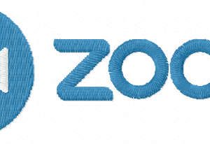 Zoom logo embroidery design