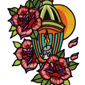 A light to guide me embroidery design