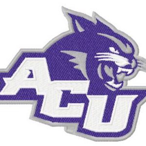 Abilene Christian Wildcats logo embroidery design