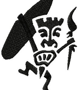 Aboriginal dancing 2 embroidery design