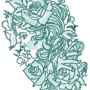Absence of hope embroidery design
