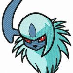 Absol embroidery design