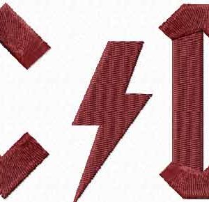 AC/DC Logo embroidery design