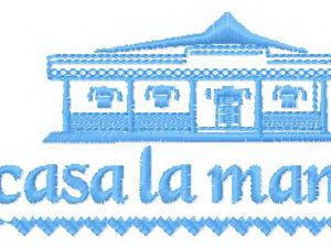 Acasa la Mama logo embroidery design