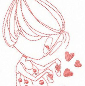 Adorable baby's  bootees embroidery design