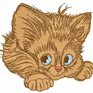Adorable kitten 5 embroidery design