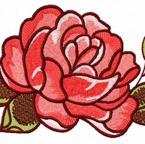 Adorable rose decoration 2 embroidery design