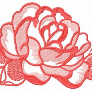 Adorable rose decoration 3 embroidery design