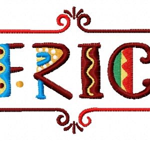 Africa 4 embroidery design