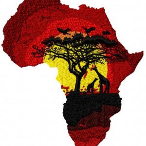 Africa 2 embroidery design