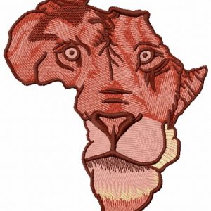 Africa Lion 4 embroidery design