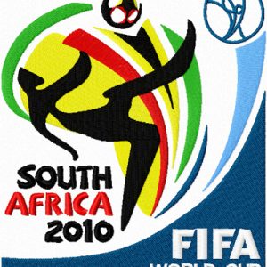 2010 FIFA World Cup South Africa logo embroidery design