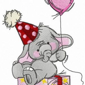 African birthday boy embroidery design