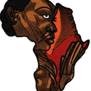 Africa Woman art embroidery design