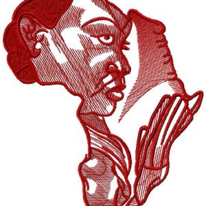 Africa woman art 2 embroidery design