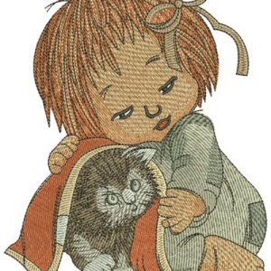 After shower embroidery design