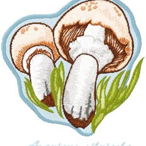 Agaricus Silvicola embroidery design