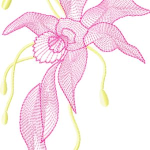 Air Flowers embroidery design