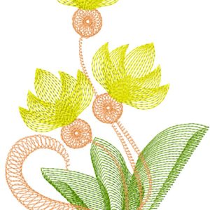 Air flower 2 embroidery design