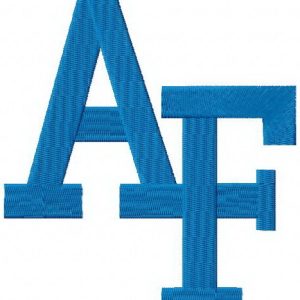 Air Force Falcons primary logo embroidery design
