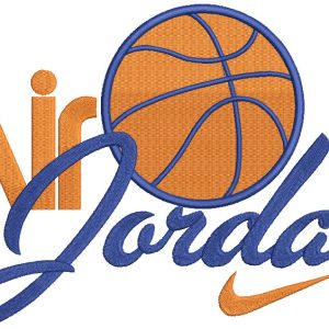 Air jordan logo embroidery design