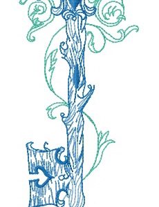 Air key embroidery design
