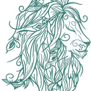 Air Lion embroidery design