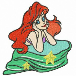 Airy-fairy Ariel embroidery design