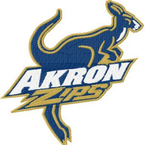 Akron Zips Logo embroidery design