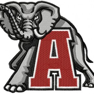 Alabama Crimson Tide Logo embroidery design
