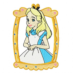 Alice in Wonderland embroidery design
