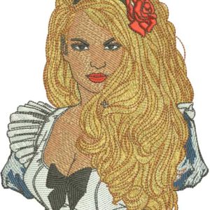 Alice in Wonderland new look embroidery design
