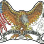 All gave some some gave all embroidery design